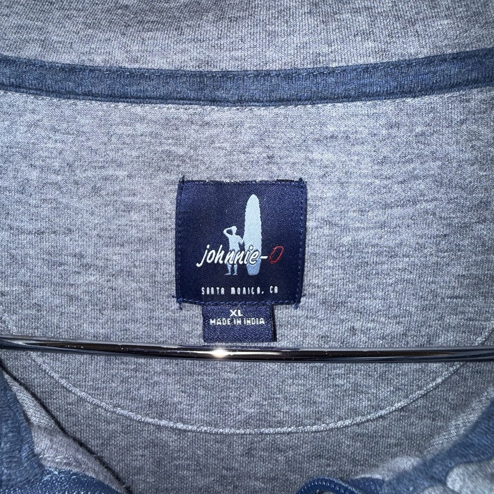 Johnnie-O Pullover Mens XL Blue Quarter Zip Hershey Logo Golf Performance - Picture 4 of 8